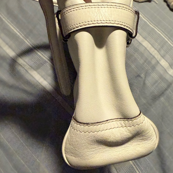 Coach Leather Shoulder Bag White Small - Picture 9 of 11